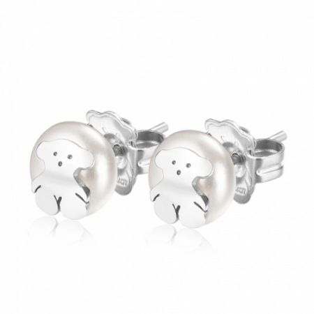 Titanium Steel Pearl Net Red Never Fashionable Female Earring Necklace Set_ipsvogv.com