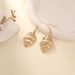 Vacation Style Conch Hammered Pattern Light Luxury High-end Gold Earrings Necklace Bracelet Jewelry Set_ipsvogv.com