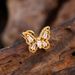 Women's Jewelry Simple Personality Stainless Steel Zircon Ear Bone Studs Exquisite Small Micro Inlaid Ear Studs Piercing Jewelry_ipsvogv.com