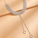 The Bride's Semi-circular Fashionable New Heart-shaped Pendant Diamond Necklace With Water Diamonds_ipsvogv.com