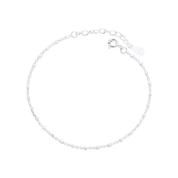 Women's Jewelry 925 Sterling Silver Small Square Chain Bracelet Simple Niche Design Fashion Personality Student Girlfriend Bracelet_ipsvogv.com