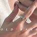 Champagne Zircon For Women, Unisex Style, Instagram Trendy, Niche Design, Simple, Luxurious, High-end, Index Finger Ring_ipsvogv.com