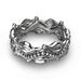 Simple And Fashionable Leaf Flower Electroplated Platinum Ring New Jewelry_ipsvogv.com