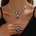 Jewelry For Banquet Wedding Party Elegant Temperament Necklace Earring Bridal Accessories Set_ipsvogv.com