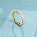 Women's Jewelry Super Sparkling Full Diamond Zircon Plain Ring Electroplated K Layered Strap Titanium Steel High Color Retention Accessory_ipsvogv.com