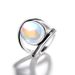 Sanjie's New Inlaid Rainbow Moonstone Exaggeratedly Imitates Thai Silver Drip Glue Ring For Women_ipsvogv.com