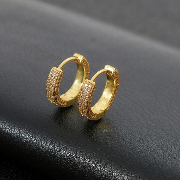 Full Diamond Men 2024 New High End, Simple And Versatile Hip Hop Earrings For Women Trendy Accessories_ipsvogv.com