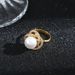 Korean version of light luxury style high-end pearl ring, versatile and exquisite zircon opening, adjustable ring mesh_ipsvogv.com
