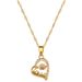 【 Titanium Steel 】 Love Heart, Agile, Light Luxury Temperament, Gorgeous Full Diamond Necklace, Women's Versatile_ipsvogv.com