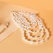 Retro Spot Fashion Necklace Exaggerated Alloy Diamond Pearl Flower Sweater Chain_ipsvogv.com