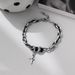 Titanium Steel Non-Fading Cuban Chain Bracelet Men's Trendy Hip-Hop Women's Ins Cold Style Simple Couple Jewelry_ipsvogv.com