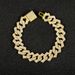 Wow, 15MM Hip Hop Cuban Chain Flip Full Diamond Trendy Bracelet, Gold Silver Necklace_ipsvogv.com