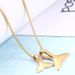 Simple Pendant Titanium Steel Temperament Versatile Female Japanese And Trendy Fishtail Necklace Clavicle Necklace_ipsvogv.com