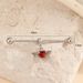 Personalized Hip Hop Ear Bridge Nails Red Heart Shaped Design Piercing Earrings Versatile Net Celebrity Ear Bone Nails_ipsvogv.com