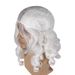 white long curly hair Santa Claus Christmas wig Santa Claus beard wig_ipsvogv.com