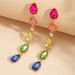Ins Earrings Personalized Colorful Diamond Crystal Earrings Personalized All Match Net Red Earrings_ipsvogv.com