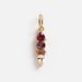 Stainless Steel December Birthday Stone Valentine's Day DIY Zircon Necklace Pendant Furnace Vacuum Plating K Gold_ipsvogv.com