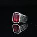 Titanium Steel Cuban Chain Design Men's Open Trendy Brand Versatile Tail Index Finger Ring High End Sense Niche_ipsvogv.com
