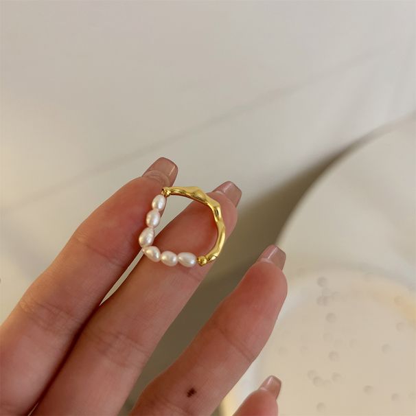 Small Niche Design, Gentle Temperament, Adjustable Size, Pearl Ring, Quality, French Style Fragrance, Air-cooled Light_ipsvogv.com