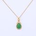 Exquisite Ins Fashion Minimalist Grandmother Green Water Drop Pendant Necklace for Women's Niche Premium Sense Clavicle_ipsvogv.com