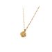 Advanced, personalized, compact, and fashionable rotating zircon four leaf flower necklace, light luxury and niche_ipsvogv.com