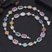 Men's Jewelry Hip Hop Colored Gemstone Ladies Jewelry Necklace Accessories High End Zircon Necklace_ipsvogv.com