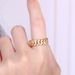 Hip hop zircon Cuban chain ring men's full zircon gold plated 8mm chain ring jewelry_ipsvogv.com