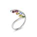 Creative S Silver Plated Colorful Circular Ring Jewelry_ipsvogv.com