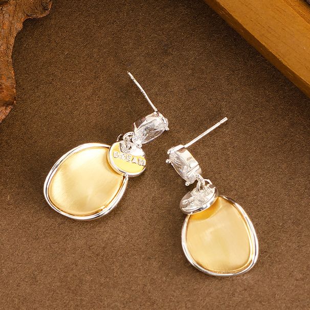 Forest Style Sweet Fashionable Diamond Studded Irregular Brushed Letter Pendant For Women, With A High-end Temperament_ipsvogv.com