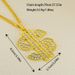Hip Hop Fashion Dollar Sign Necklace With Zirconia Pendant, Christmas Party And Gift_ipsvogv.com