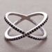 Cao Shi's New Simple Elegant Cross Inlaid Zirconia Diamond Copper Ring Is A Fashionable And Versatile Street Photography_ipsvogv.com