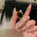 Zircon Super Open Pigeon Egg Sparkling Ring Female Ins Wind Rope Knot Design Simple, Niche, High Beauty Index Finger Simple, Niche,_ipsvogv.com