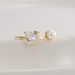 Light Luxury Fashion Design Ring Female Gold Plated Inlaid Love Zircon Pearl Open Ring_ipsvogv.com