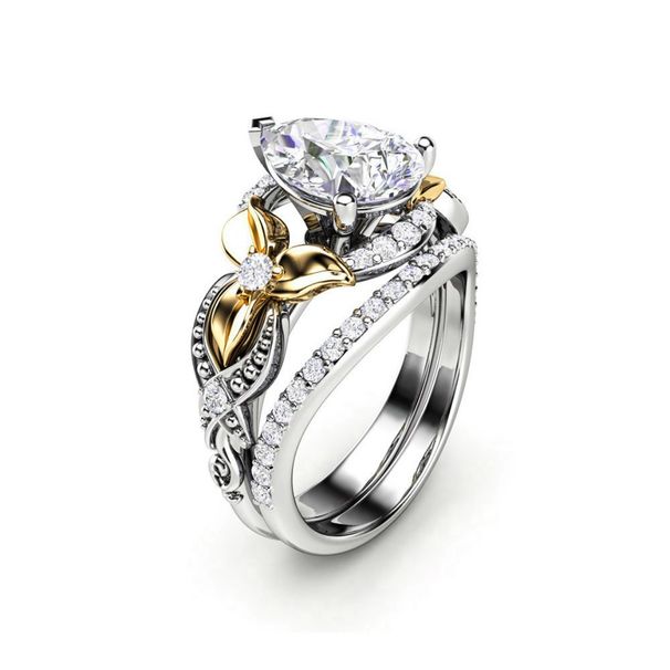 Three Heroes Couple Jewelry Creative Gold Plated Zircon Fashion Pair Ring Women's Handpiece_ipsvogv.com