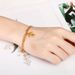 Women's Jewelry Stainless Steel Girls Fashion Golden Heart Shaped Double Layer Bracelet Beach Vacation Geometric Titanium Steel Jewelry_ipsvogv.com
