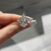 Sanjie Waterdrop Zircon Electroplated White Gold Women's Wedding Ring_ipsvogv.com