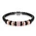 Men's double-layer zircon woven leather bracelet, versatile for women_ipsvogv.com