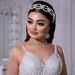 Bridal Veil Headdress Dress Spring Accessories Pressed Hair Headband Pearl Cross Flower Headband_ipsvogv.com