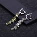 Light Luxury Fashion Natural Peridot Earrings Earrings Design Sense S925 Silver Inlaid Natural Gemstone Earrings Earrings_ipsvogv.com