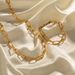 Instagram Gold Stainless Steel Square Chain Versatile And Colorless Bracelet Jewelry_ipsvogv.com
