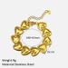 Women’s Jewelry Set Fashion Love Pendant Stainless Steel Earrings Personality Exaggerated Long Five Heart Shaped Titanium Steel Earrings Ladies Trend_ipsvogv.com
