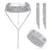 Evening bag jewelry four piece set full diamond tassel bracelet earrings necklace bag fashionable women_ipsvogv.com