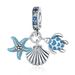 Women's Jewelry Original 925 Sterling Silver Ocean Style Turtle Shell Fishtail Pendant DIY Jewelry Accessories Bracelet String_ipsvogv.com