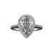 Sanjie Copper Micro Inlaid Creative Shining Water Drop Shaped Zircon Wedding Ring Women's Jewelry_ipsvogv.com