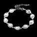 Crystal Rhinestone Bridal Jewelry Set - Necklace, Earrings & Bracelet (3-Piece, High-End Wedding Collection)_ipsvogv.com
