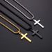 Stainless Steel Twist Chain Snake Bone Chain Cuban Chain Double Cross Pendant Jewelry Titanium Steel Necklace_ipsvogv.com