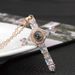 Hot Selling Creative Cross With New Diamond Pendant And Miniature Projection Necklace_ipsvogv.com