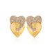 Women’s Jewelry Set Fashion Fashion Temperament Commuter Heart Shaped Earrings Gold Micro Inlaid Zircon Love Thread Earrings_ipsvogv.com