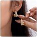 French retro pearl metal arc earrings female silver needle high end design earrings simple temperament earrings_ipsvogv.com