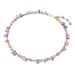 Rainbow Color Streamer Candy Necklace Female Lock Element Crystal Bone Chain_ipsvogv.com